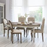 Round Extending Table Cool Grey